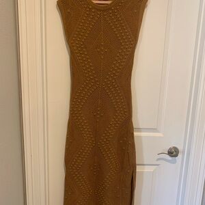 Sadie and Sage Wandering Intricate Knit Sweater Dress M